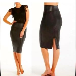 NWT - Spanx Faux Leather Pencil Skirt - XS